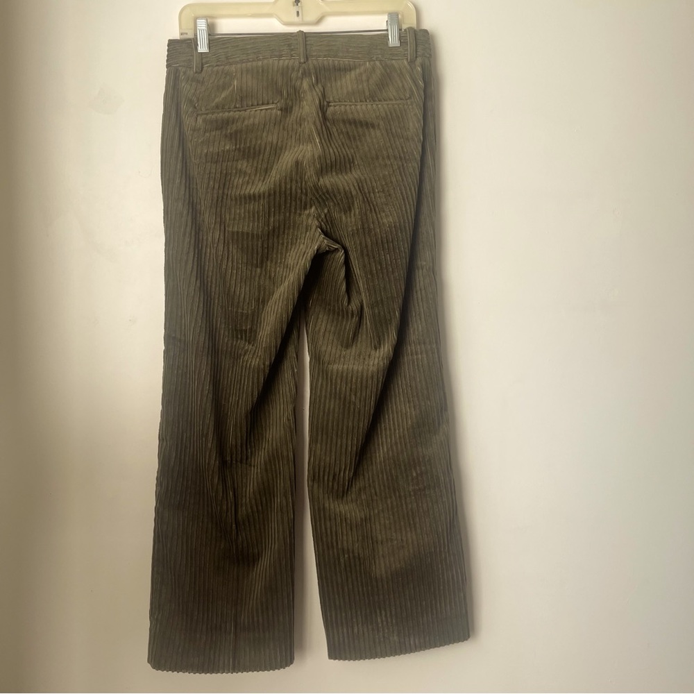 J.Crew Olive Green Wide Leg Corduroy Cropped Pants 6 - Picture 5 of 5